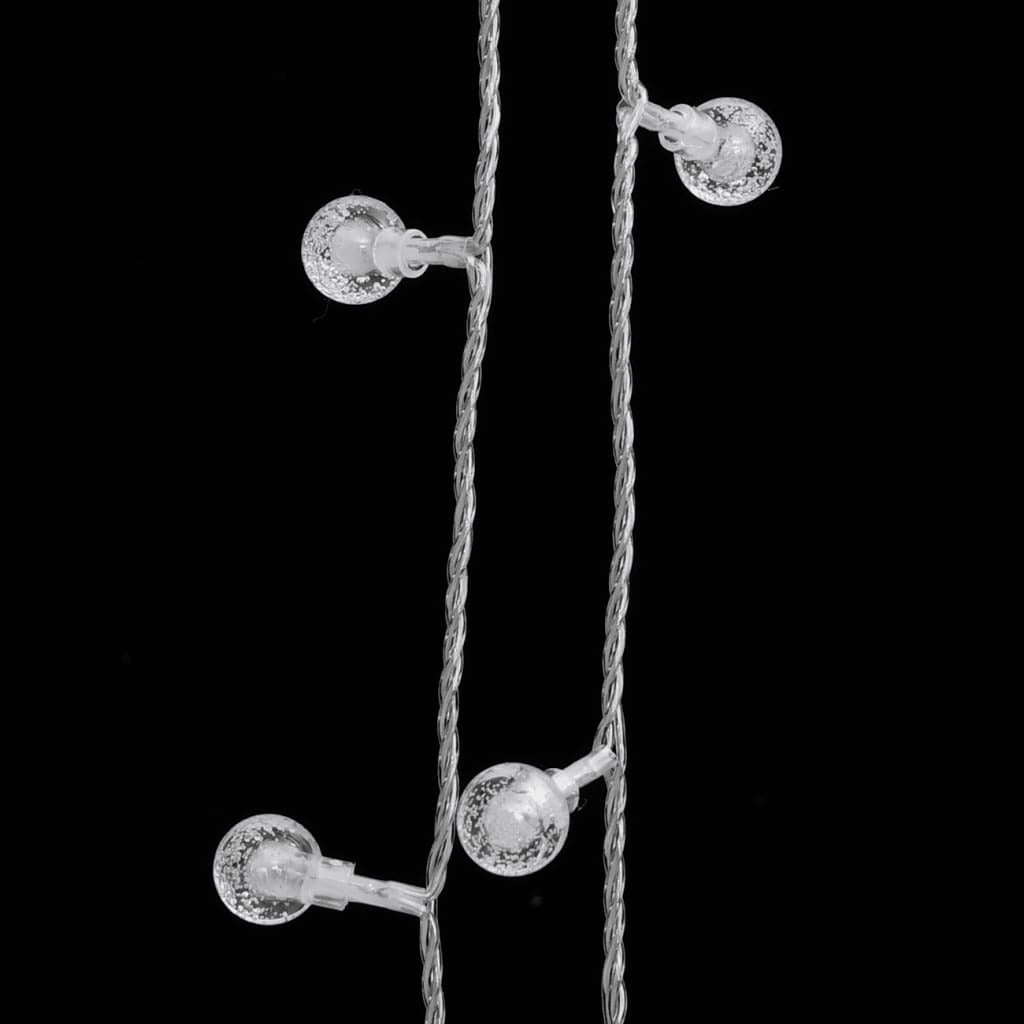 20m Globe Fairy String Lights – 200 Cold White LEDs, 8 Modes, USB Powered, Indoor/Outdoor