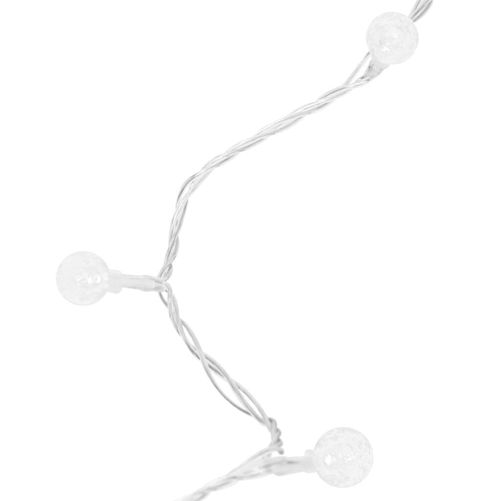 20m Globe Fairy String Lights – 200 Cold White LEDs, 8 Modes, USB Powered, Indoor/Outdoor