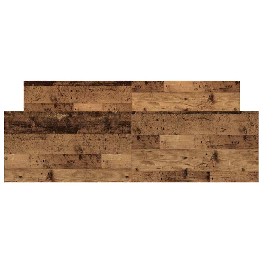 Bed Frame without Mattress – 135x190 cm Old Wood | Engineered Wood with Pinewood Slats