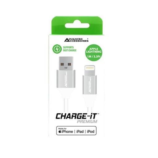 MFi Certified Lightning Charging Cable 1m – Fast Charge & Sync – White