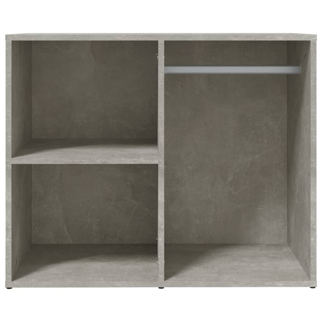 Concrete Grey Dressing Cabinet – 80x40x65 cm | Smoked Oak Look | Engineered Wood Storage Unit