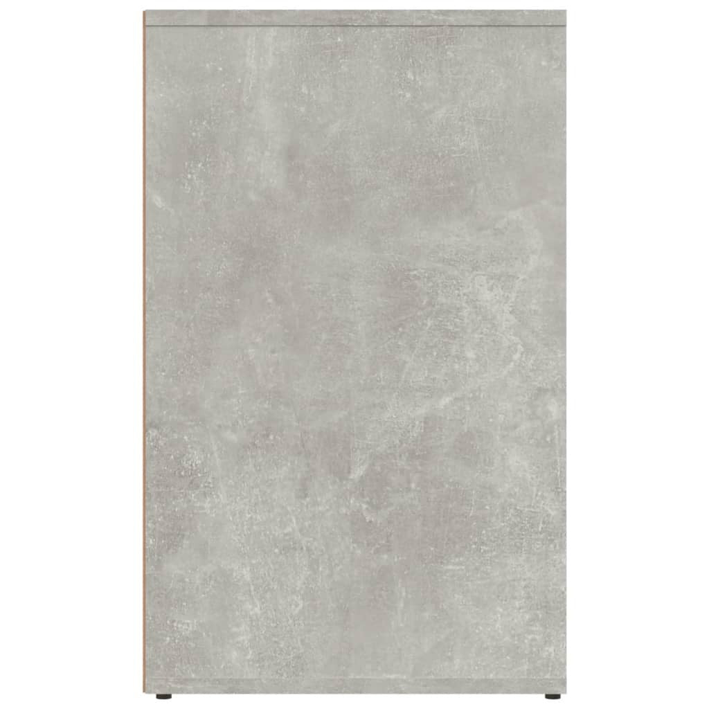 Concrete Grey Dressing Cabinet – 80x40x65 cm | Smoked Oak Look | Engineered Wood Storage Unit