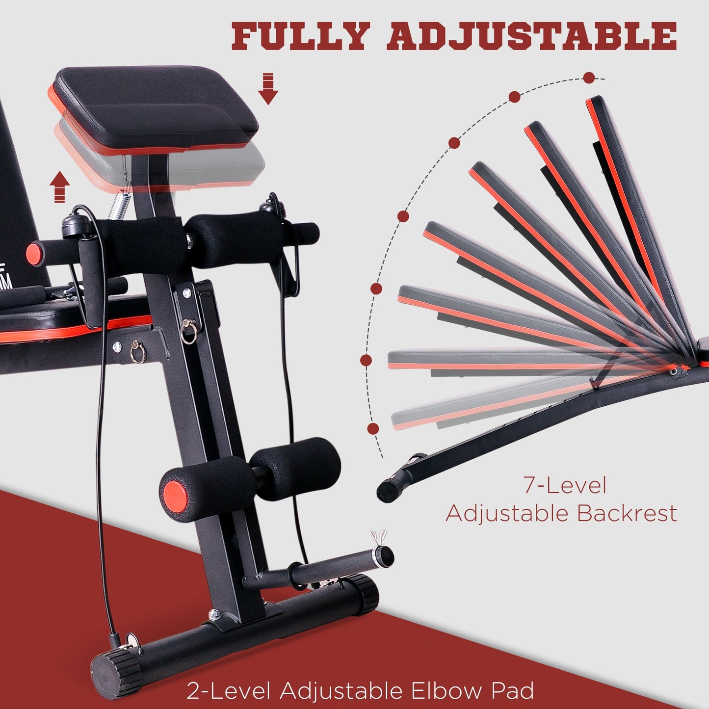 Foldable Dumbbell Bench ā 7 Incline Adjustable Weight Training Bench for Home Gym