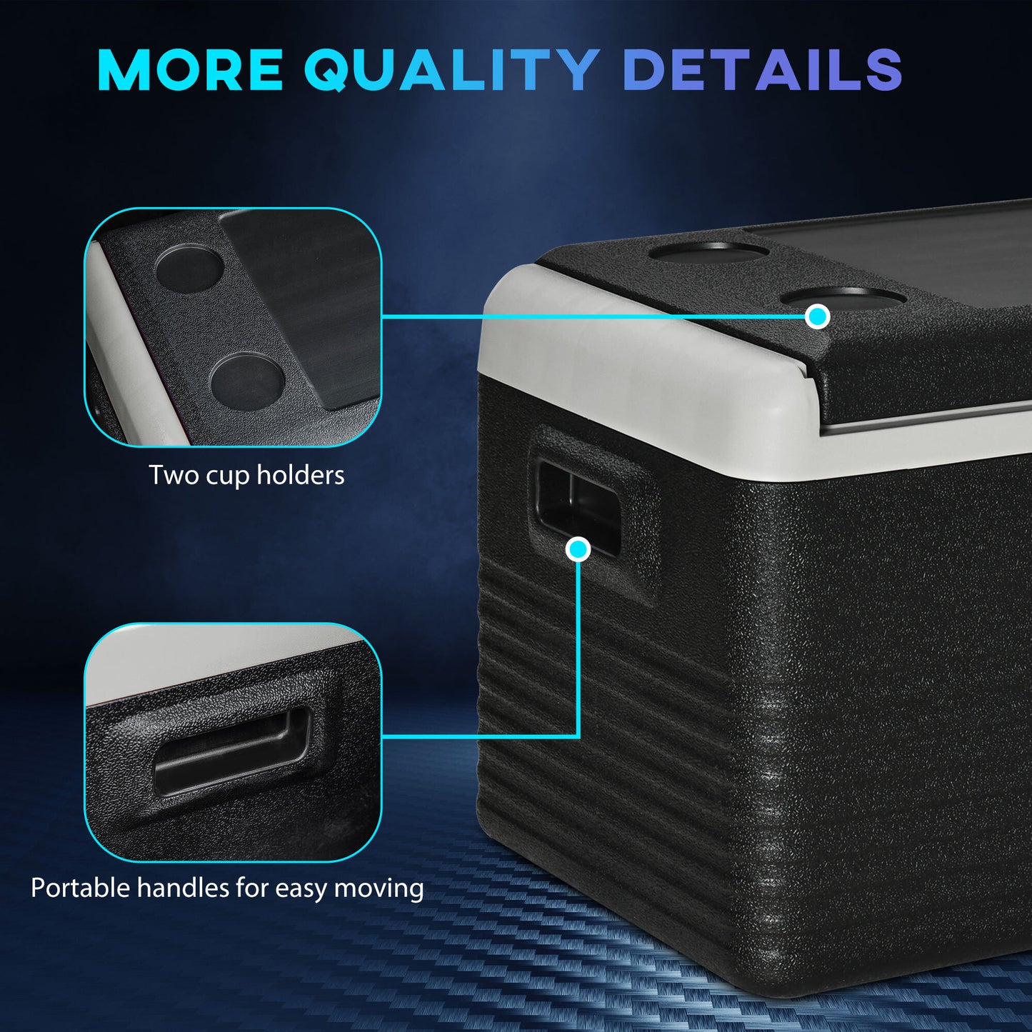 30L 12V Portable Car Refrigerator – Freezer for Camping, Driving, and Outdoor Adventures by Outsunny