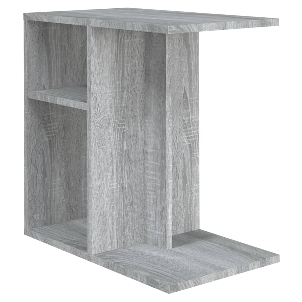 Grey Sonoma Side Table – 50x30x50 cm | Modern Engineered Wood Accent Table for Small Spaces