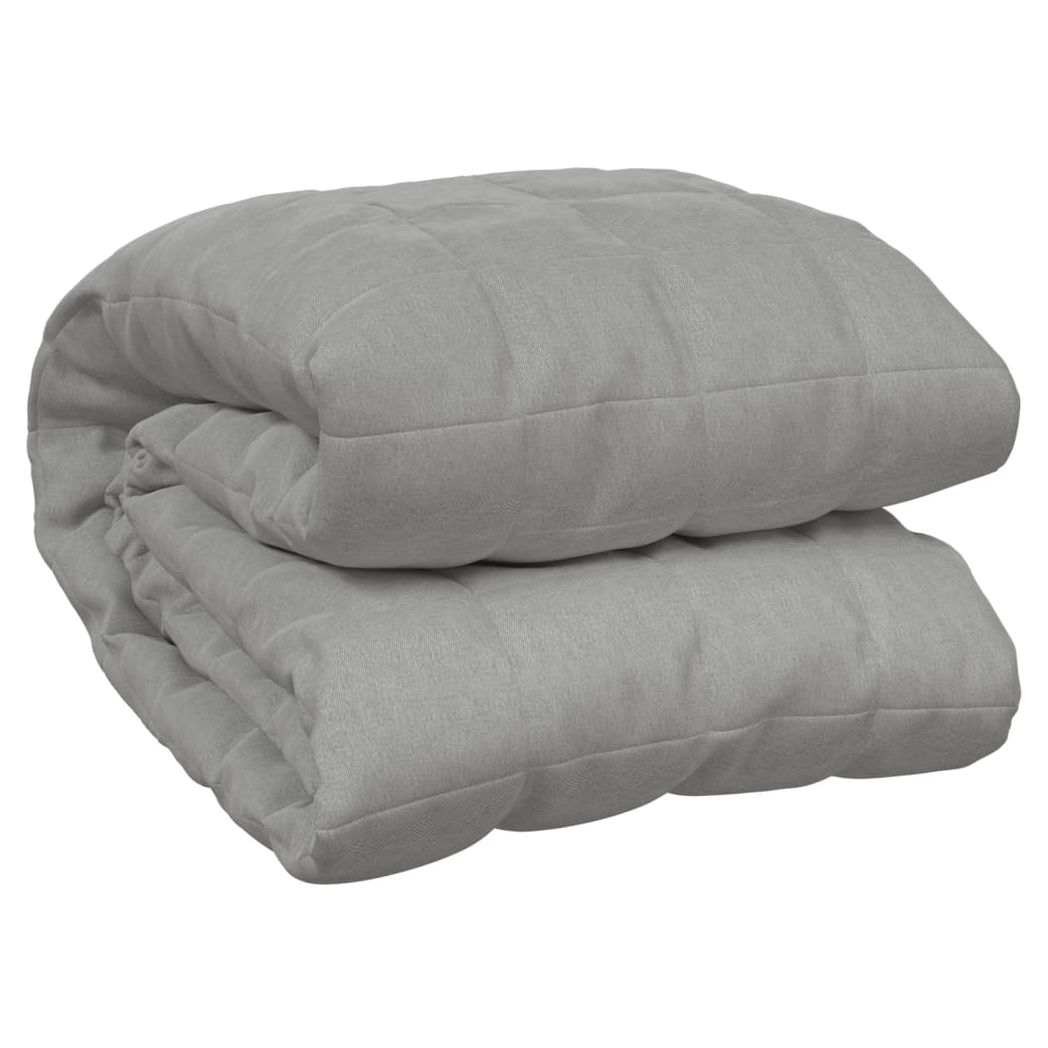 Weighted Blanket – 7kg Grey Cotton Fabric – 155x220 cm | Calming & Hypoallergenic
