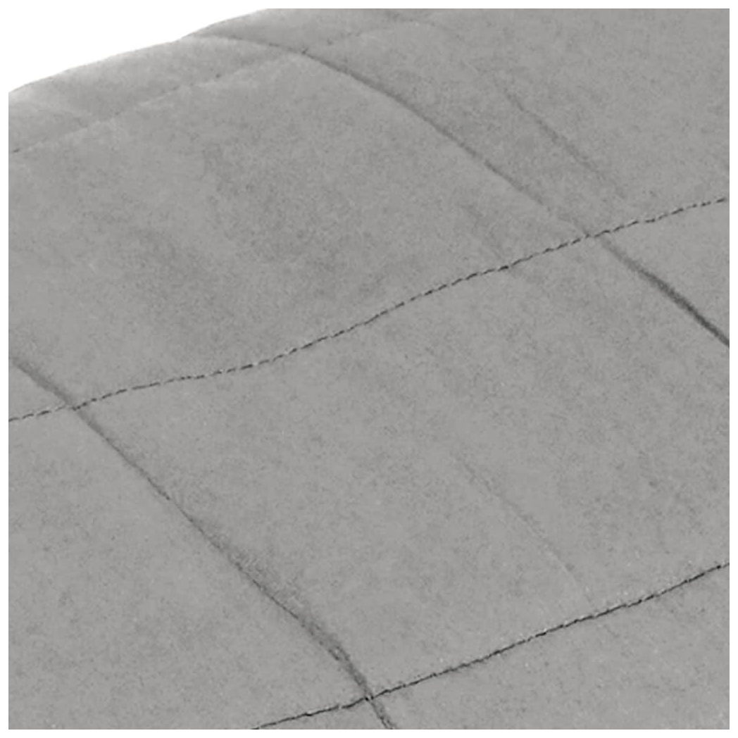 Weighted Blanket – 7kg Grey Cotton Fabric – 155x220 cm | Calming & Hypoallergenic