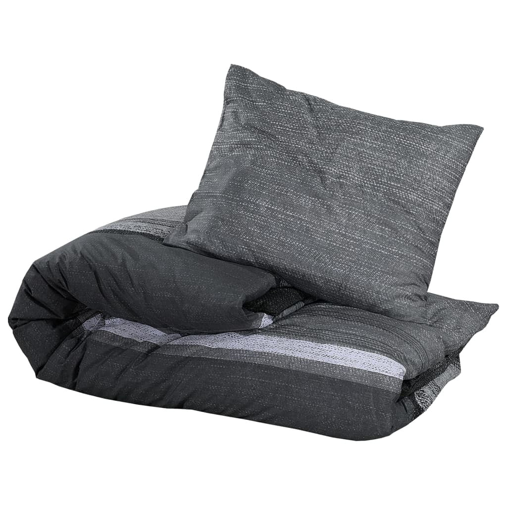 Dark Grey Duvet Cover Set – 240x220 cm | 100% Cotton, Wrinkle-Resistant & OEKO-TEX® Certified