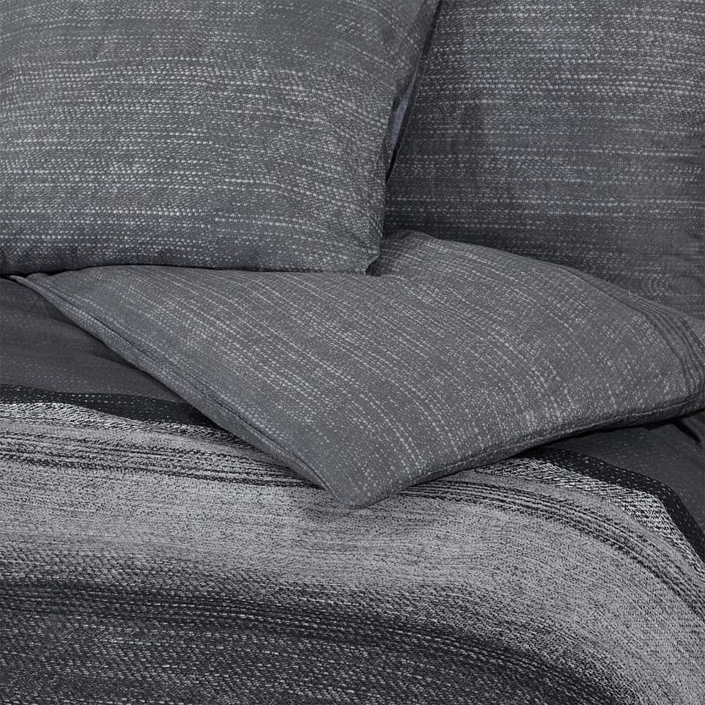 Dark Grey Duvet Cover Set – 240x220 cm | 100% Cotton, Wrinkle-Resistant & OEKO-TEX® Certified