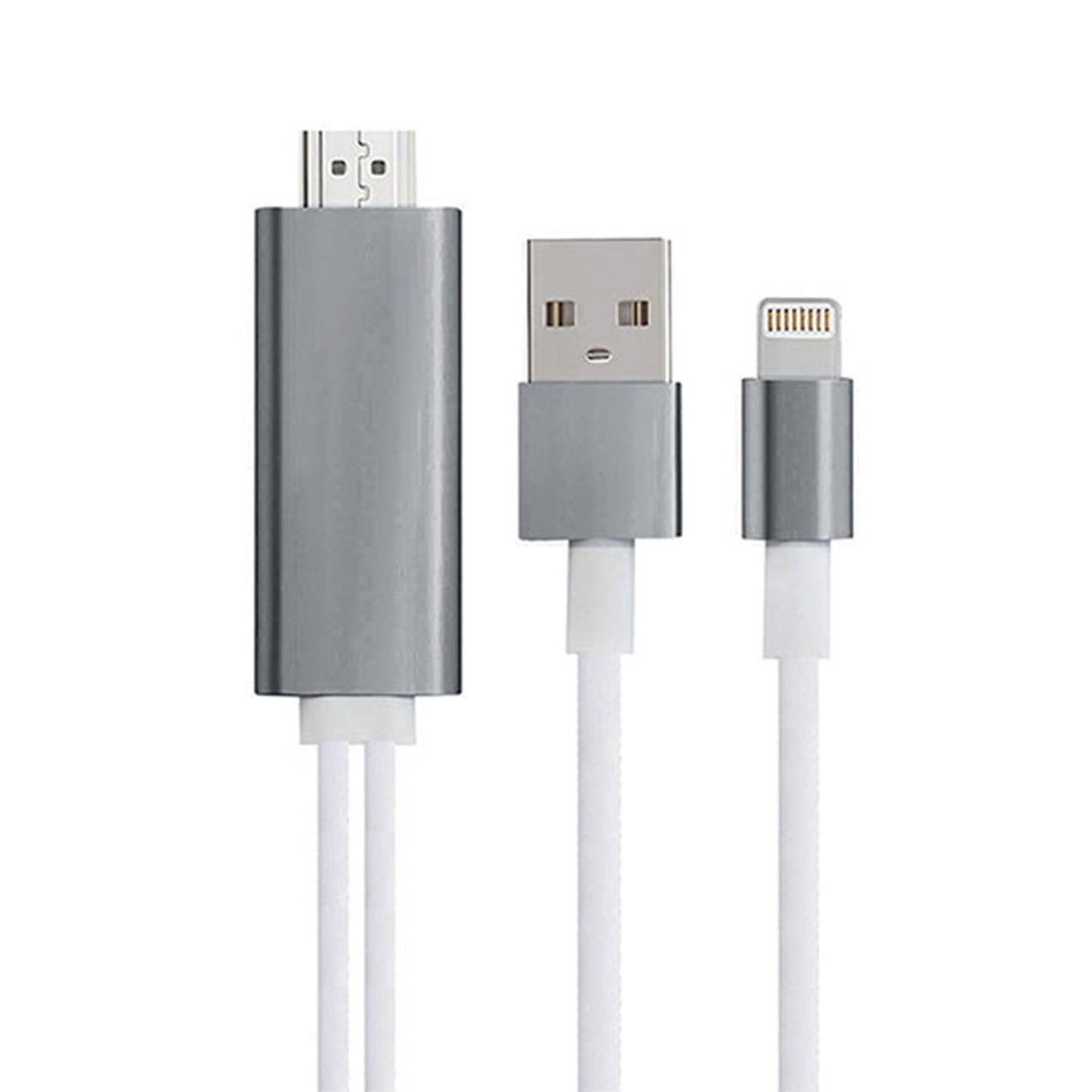 iPhone to HDMI Cable – 1080P Lightning AV Adapter for TV/Projector – Space Grey