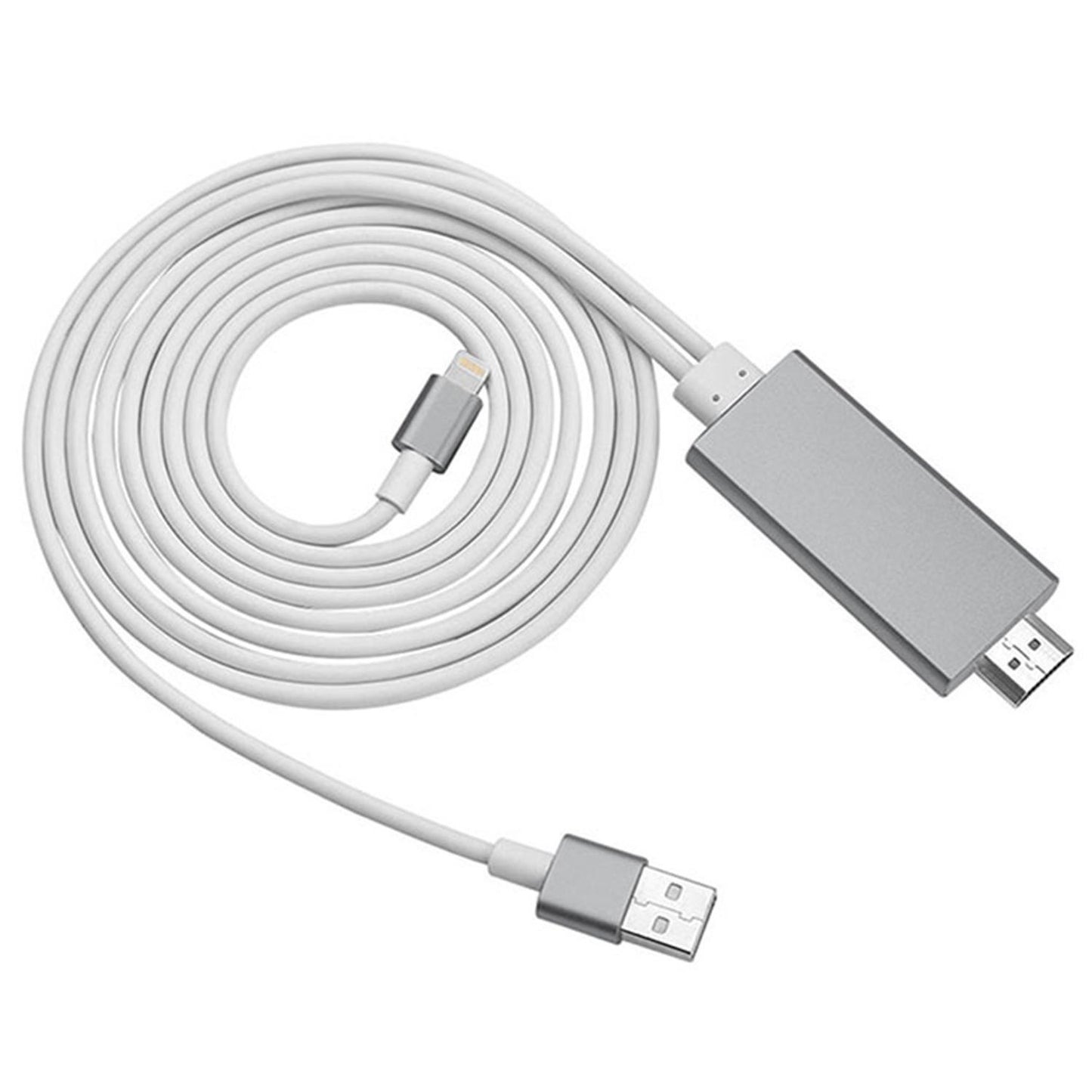 iPhone to HDMI Cable – 1080P Lightning AV Adapter for TV/Projector – Space Grey