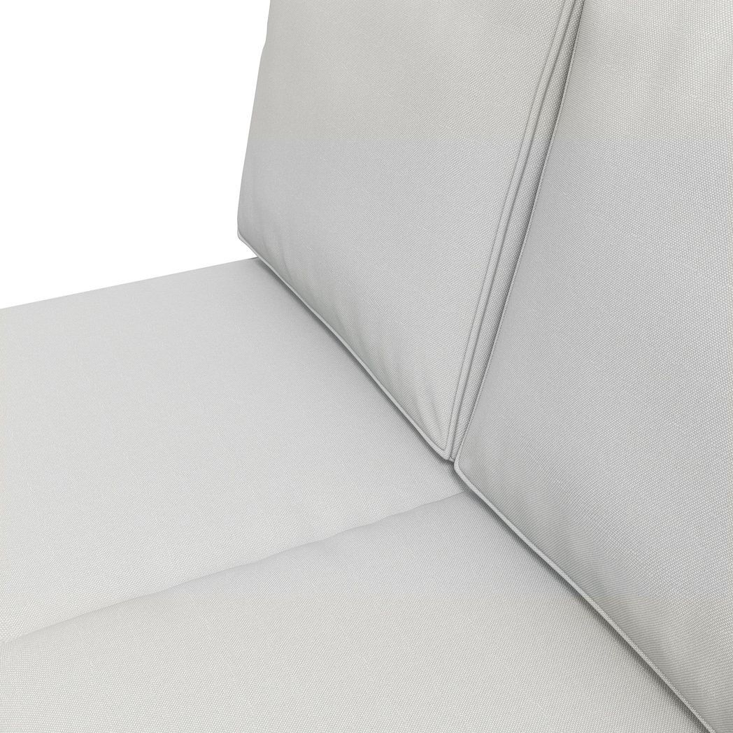 2-Seater Garden Seat Cushion with Back ā Light Grey | Waterproof Covers, Removable