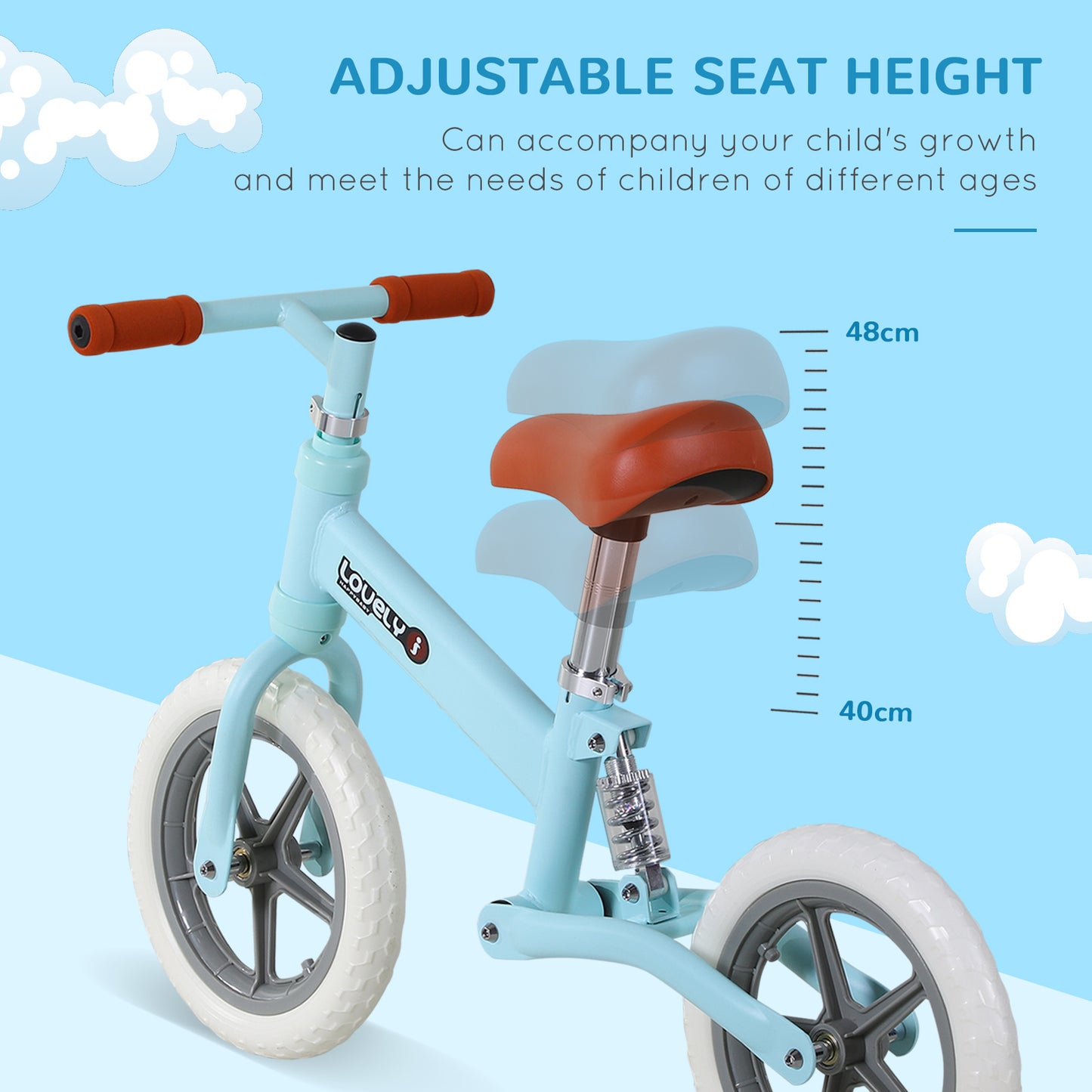 Kids Balance Bike – Adjustable No-Pedal Bicycle for Ages 2-5