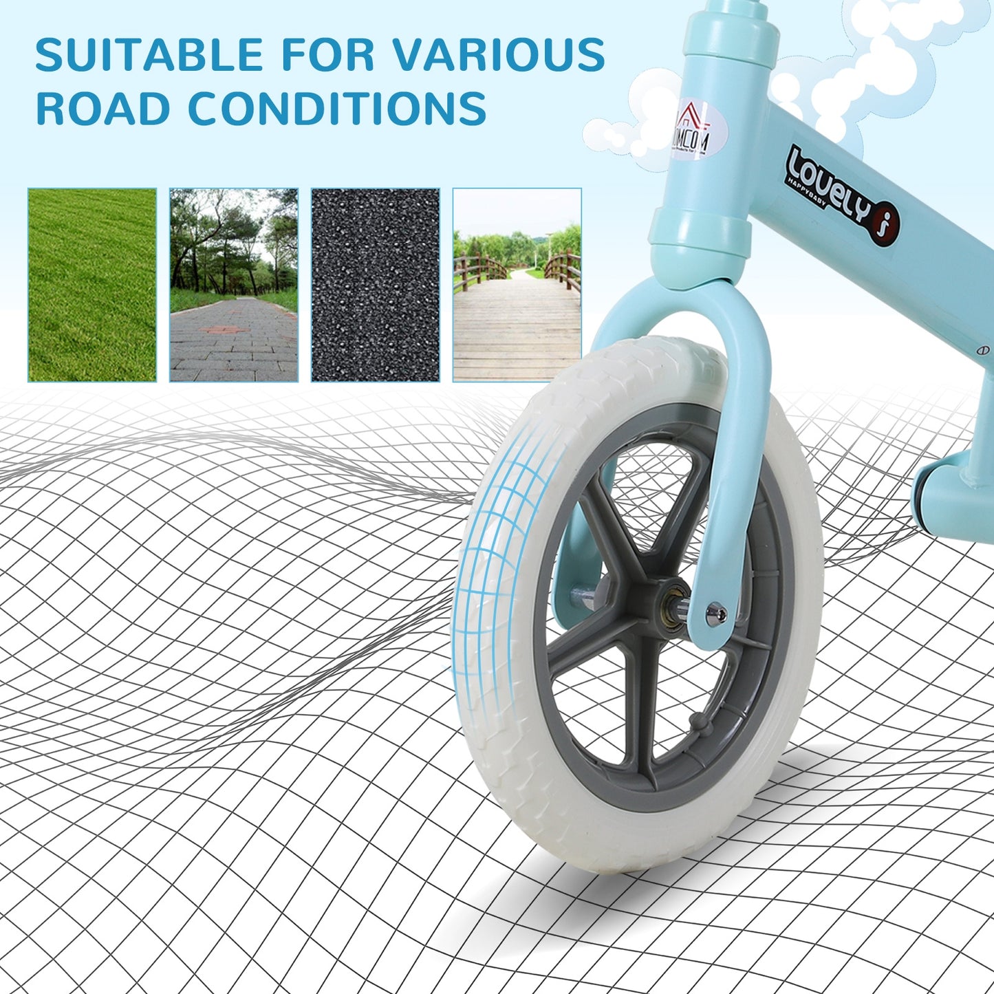 Kids Balance Bike – Adjustable No-Pedal Bicycle for Ages 2-5