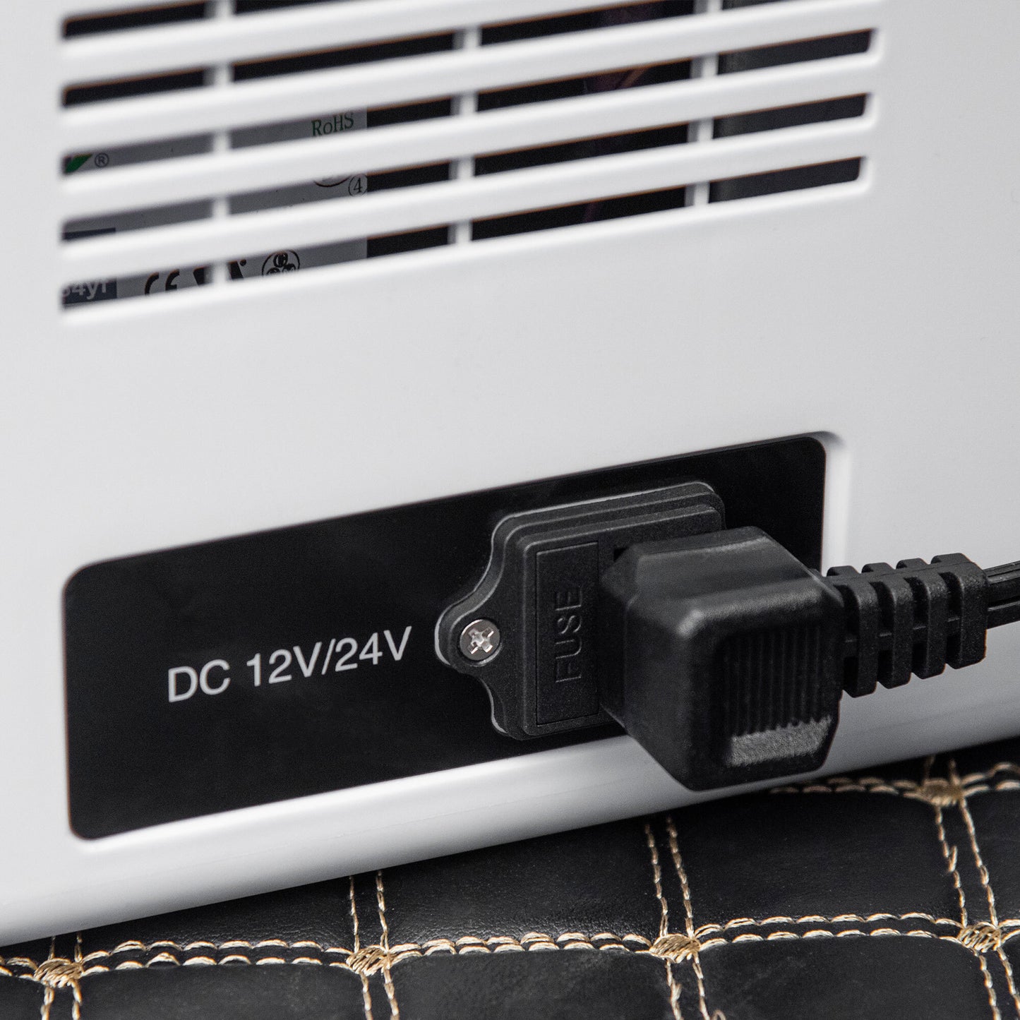 Outsunny 18L Portable Car Refrigerator – 12V/24V DC & 110-240V AC, -20°C Cooling