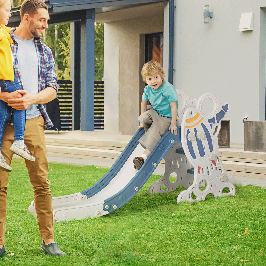 Baby Slide – Freestanding Space Theme Slide for Toddlers 1.5-3 Years | Blue