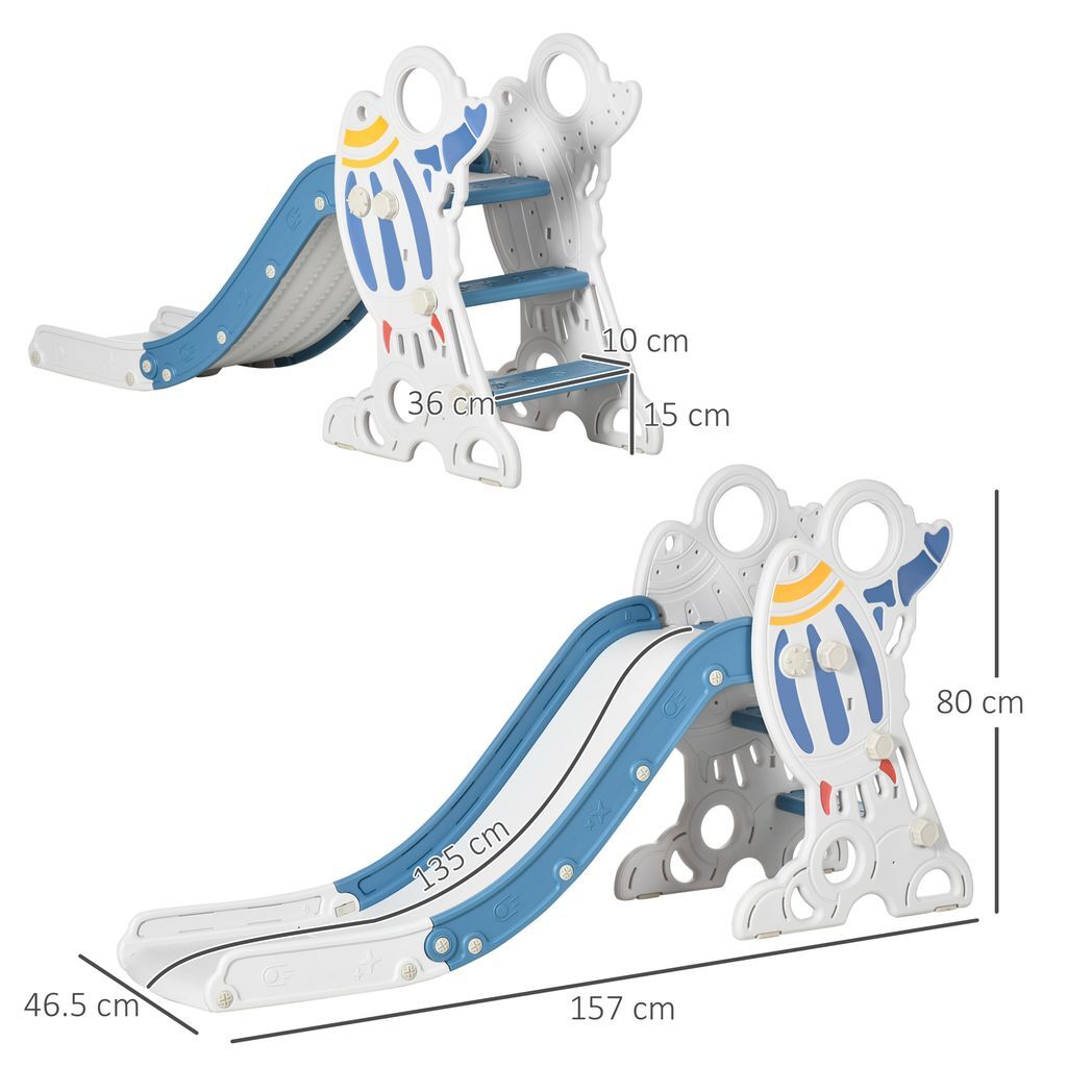 Baby Slide – Freestanding Space Theme Slide for Toddlers 1.5-3 Years | Blue
