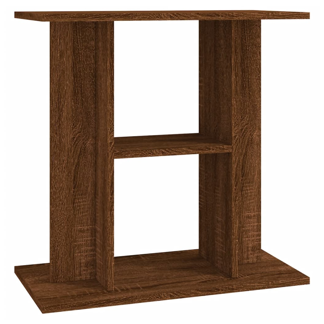 Aquarium Stand – Brown Oak Finish – 60x30x60 cm – Engineered Wood Cabinet for Fish Tanks
