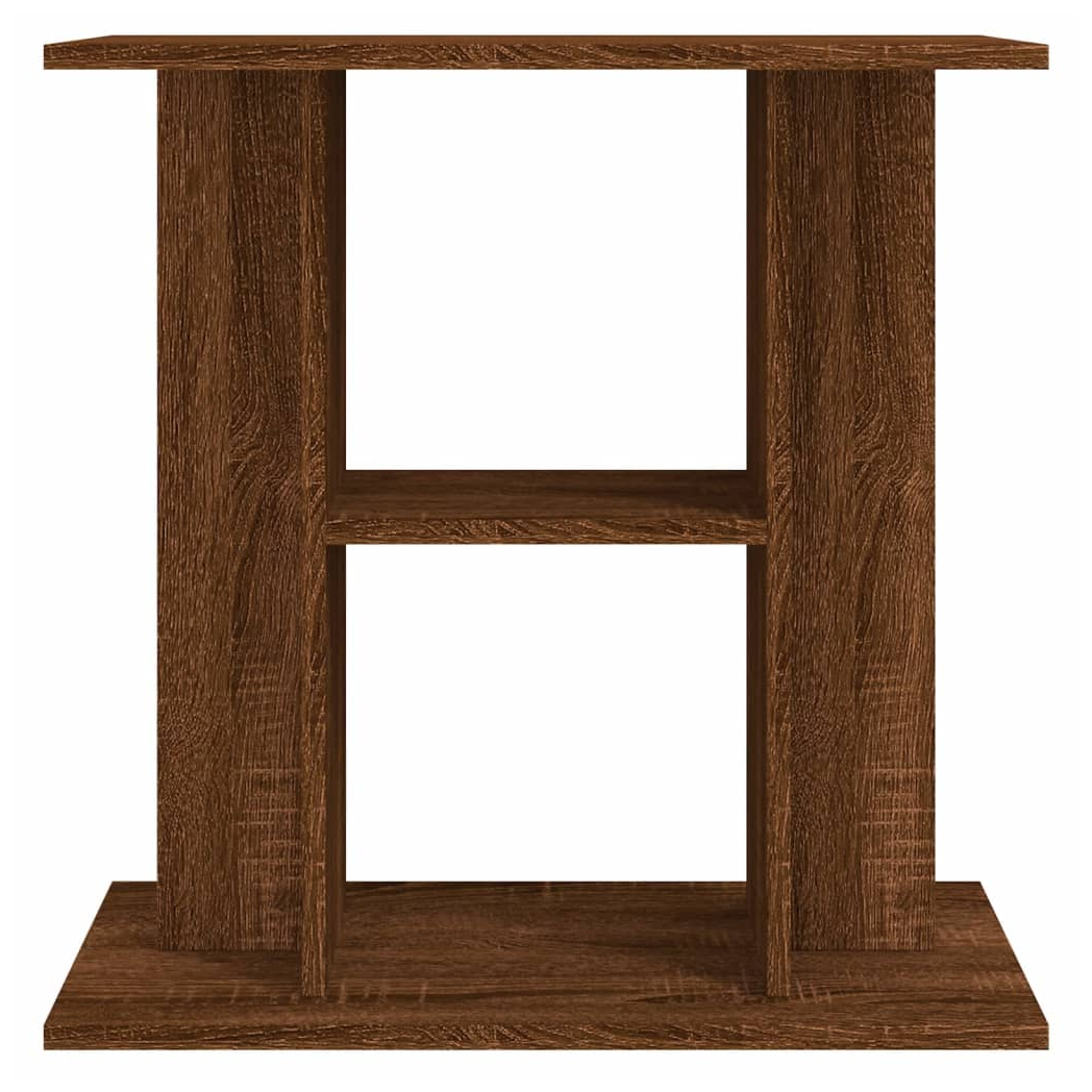 Aquarium Stand – Brown Oak Finish – 60x30x60 cm – Engineered Wood Cabinet for Fish Tanks