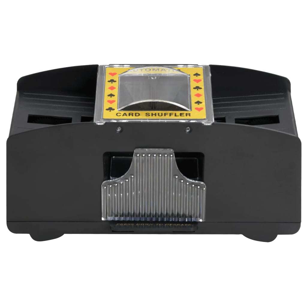 Automatic Card Shuffler – Black for 2 Decks, Battery Powered