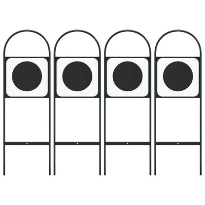 Steel Dressage Markers Set of 4 – Weatherproof Arena Letters for Outdoor Training
