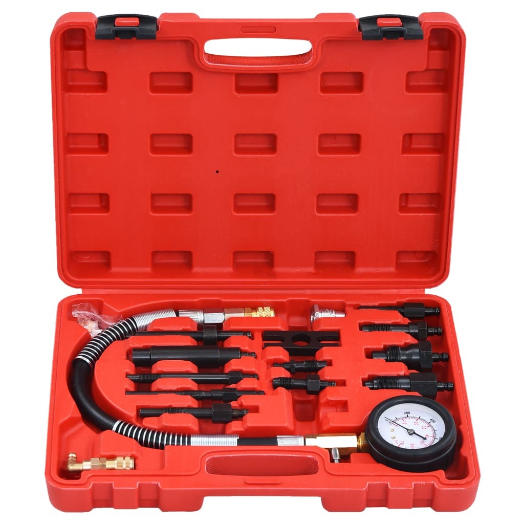 vidaXL 14 Piece Diesel Compression Gauge Test Kit