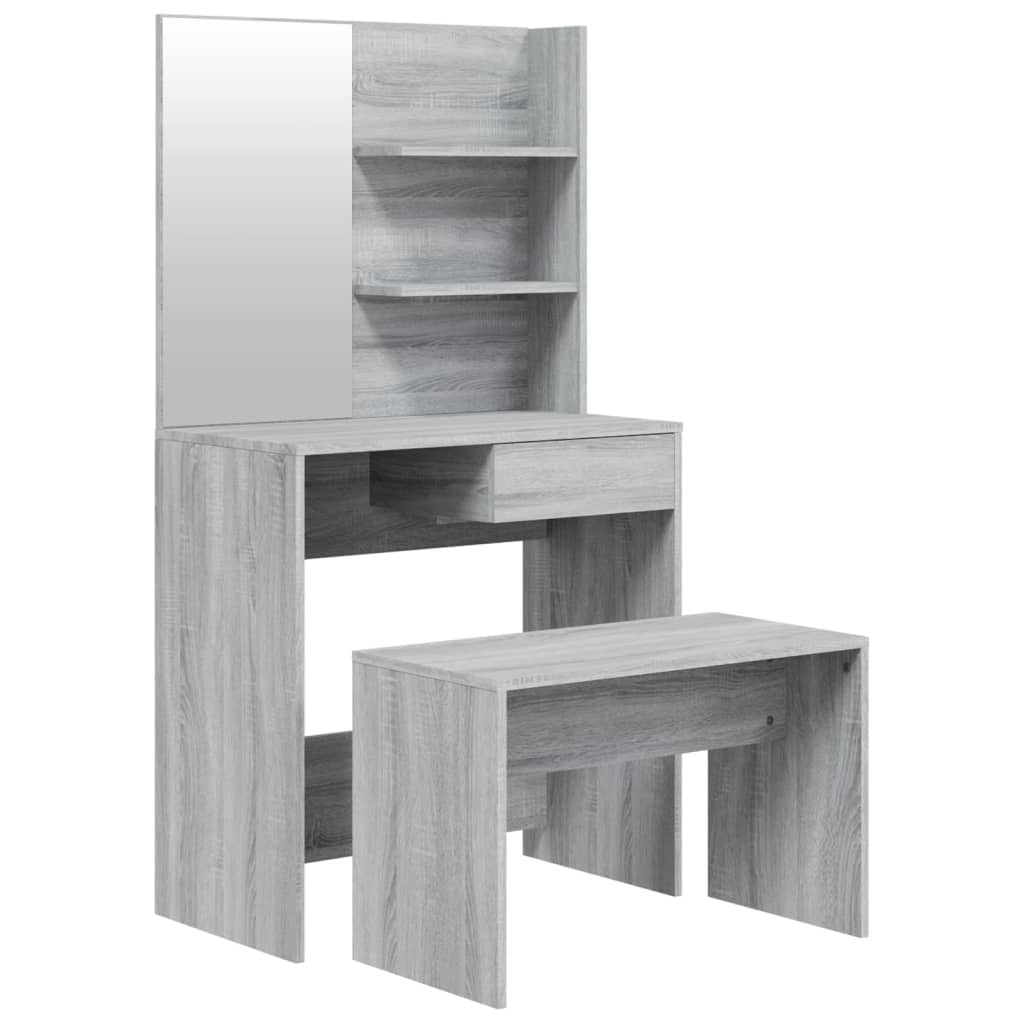 Dressing Table Set Grey