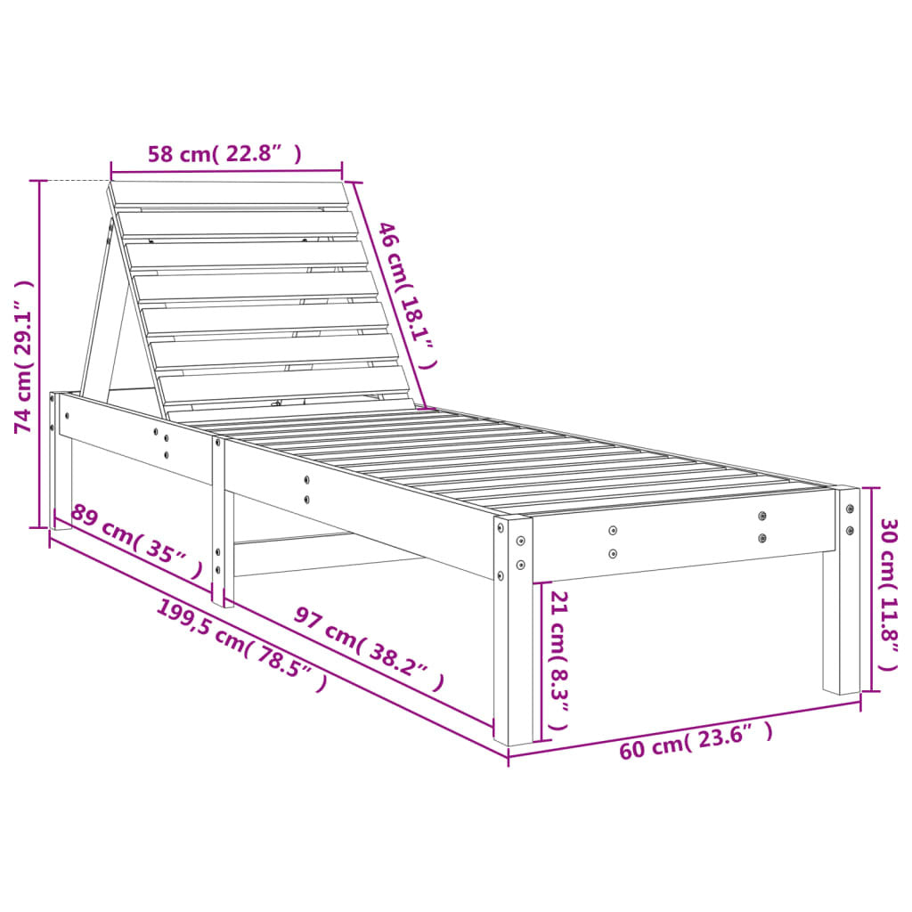 Loungers 2 pcs