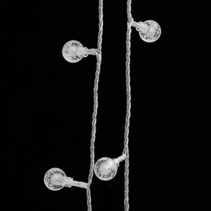 20m Globe Fairy String Lights – 200 Cold White LEDs, 8 Modes, USB Powered, Indoor/Outdoor