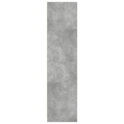 Concrete Grey Wardrobe – 50x50x200 cm | Compact Engineered Wood Closet
