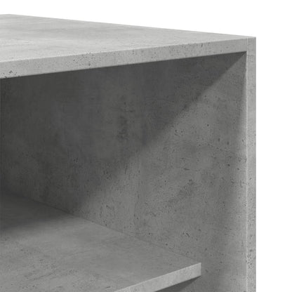 Concrete Grey Wardrobe – 50x50x200 cm | Compact Engineered Wood Closet