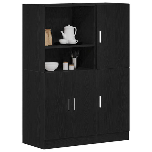 2 Piece kitchen Cabinet Set Black