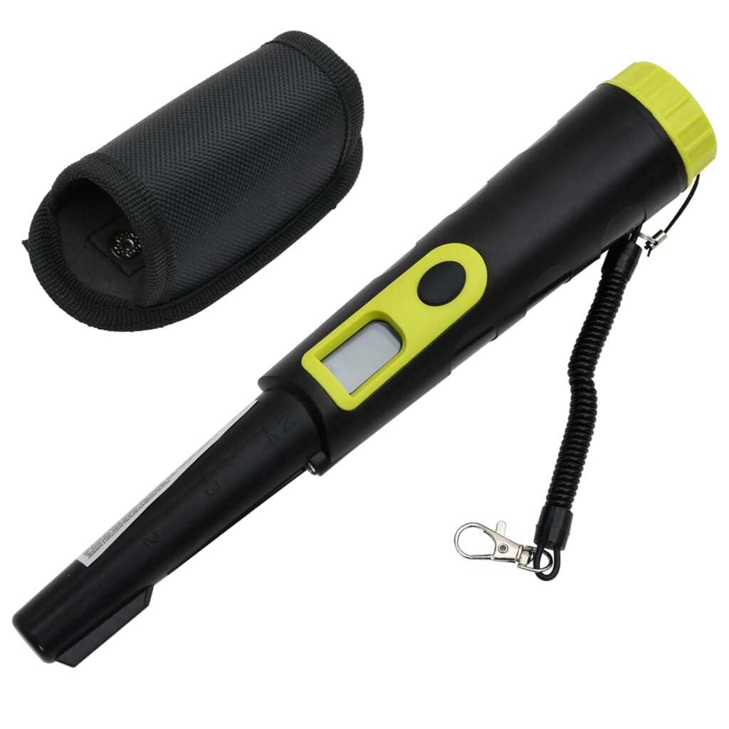 vidaXL Pinpointer Metal Detector with LCD Display Black and Yellow