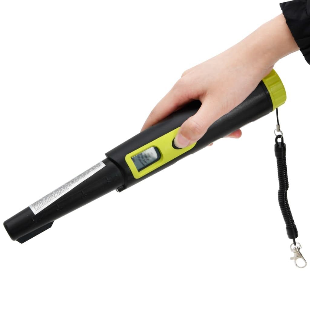 vidaXL Pinpointer Metal Detector with LCD Display Black and Yellow