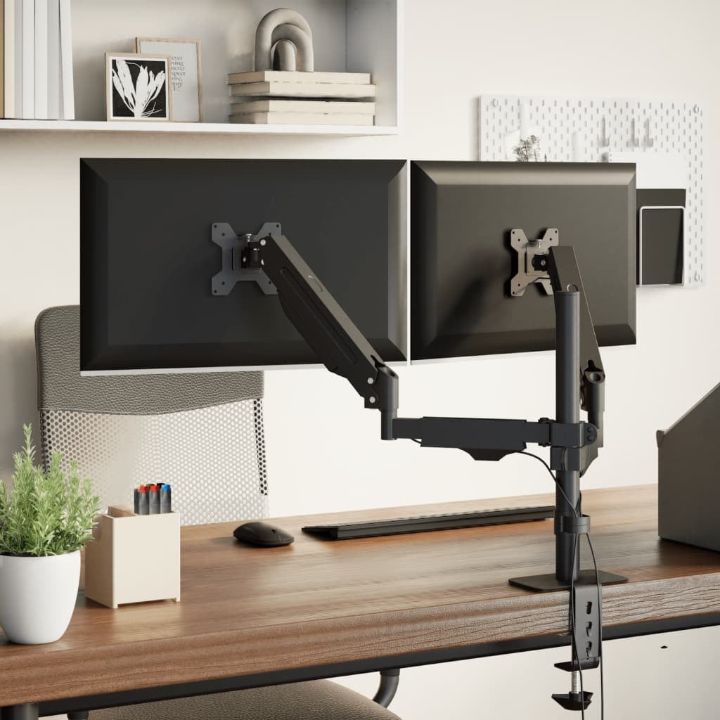 Dual Monitor Arm for Max 27 Inch Screen VESA 75/100 mm 20 kg