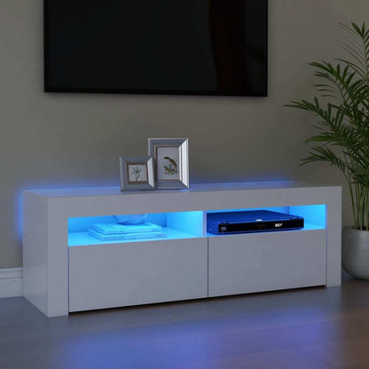 Tv Cabinet With Led Lights White