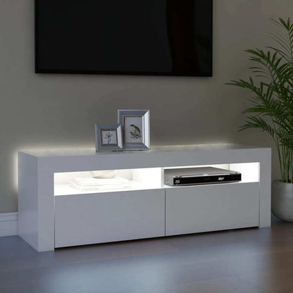 Tv Cabinet With Led Lights White