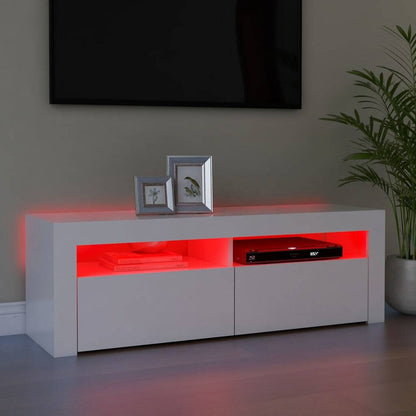 Tv Cabinet With Led Lights White