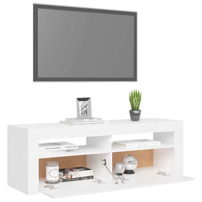 Tv Cabinet With Led Lights White