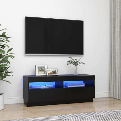Tv Cabinet With Led Lights Black
