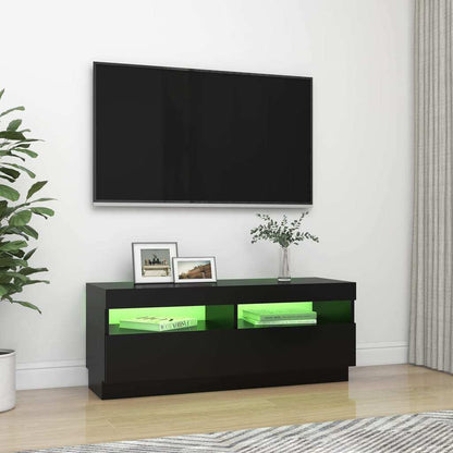 Tv Cabinet With Led Lights Black
