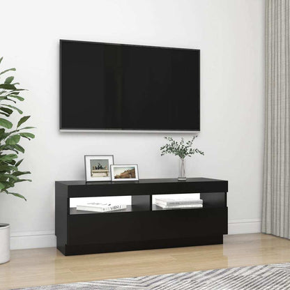 Tv Cabinet With Led Lights Black
