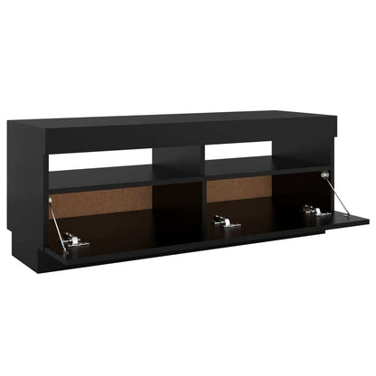 Tv Cabinet With Led Lights Black