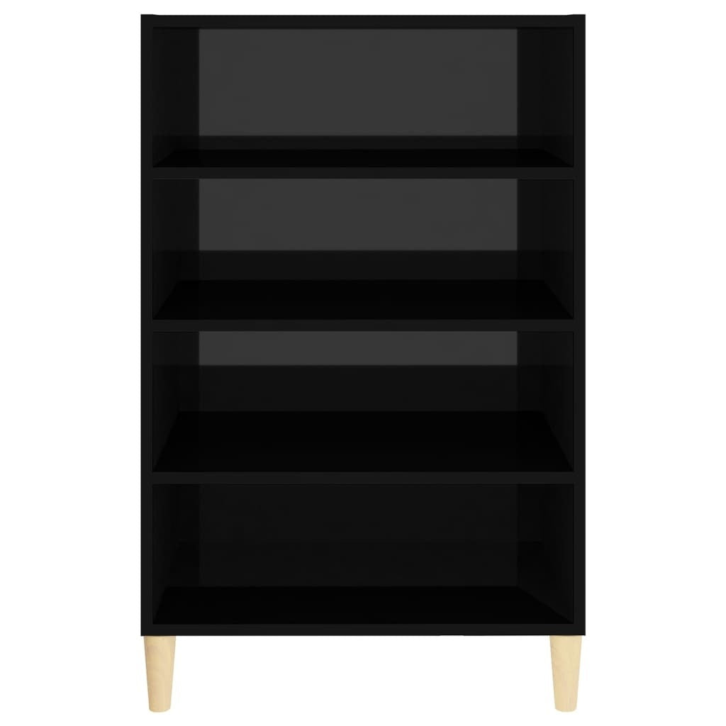 Sideboard High Gloss Black 57x35x90 cm Engineered Wood