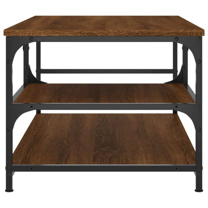 Coffee Table Brown Oak – 90x49x40 cm – Engineered Wood with Metal Frame – Elegant & Functional Living Room Table