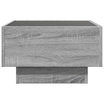 Coffee Table With Led Grey Sonoma