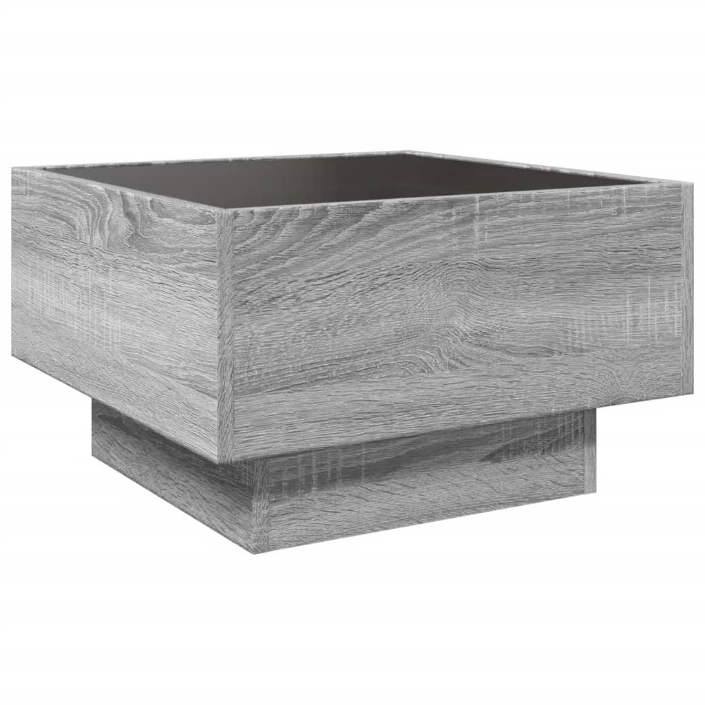 Coffee Table With Led Grey Sonoma