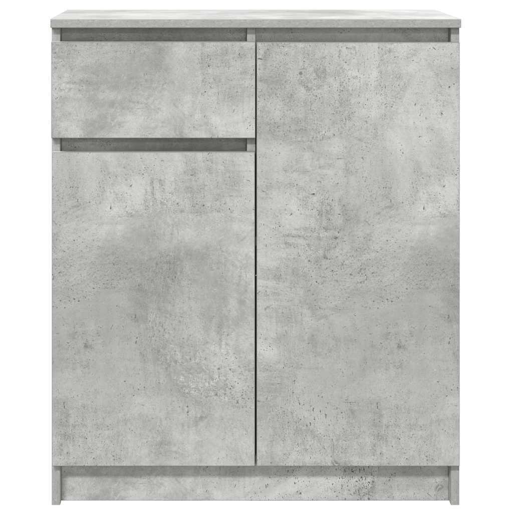 Sideboard with Drawer Concrete Grey 71x35x84 cm Engineered Wood