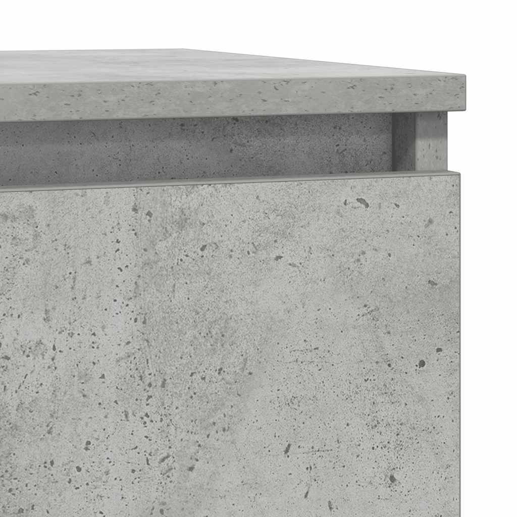 Sideboard with Drawer Concrete Grey 71x35x84 cm Engineered Wood