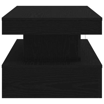 Coffee Table With Led Lights Black Oak